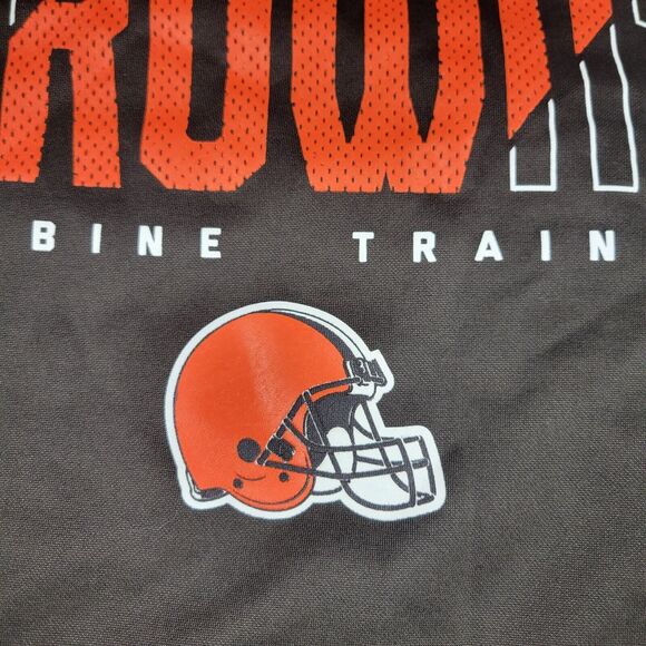 NFL Combine Cleveland Browns Mens Large Sweatshirt Backfield Team Color Hoodie - Picture 4 of 13